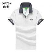 hugo boss t-shirt slim fit pas cher polo lapel short sleeves b66576 white